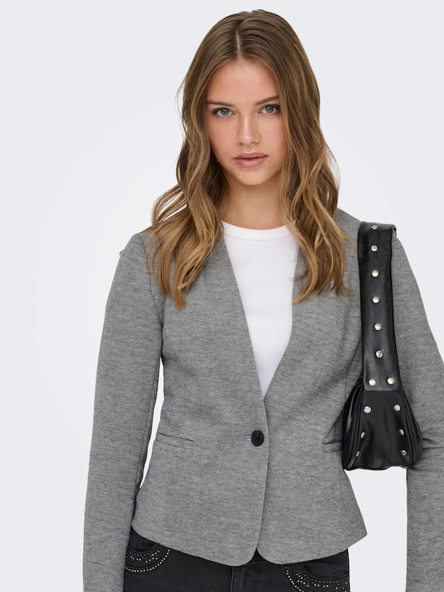 ONLY Kurzblazer »ONLSELKIE L/S MEL FIT BLAZER TLR« Materialmix, regular fit