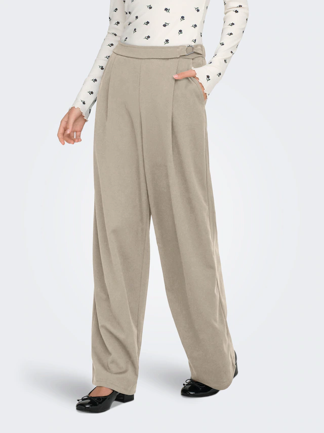 ONLY Anzughose »ONLSANIA LIFE WIDE BUCKLE PANT JRS« Materialmix