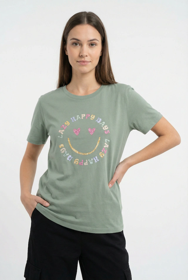 ONLY Kurzarmshirt »ONLKITA S/S TEE JRS NOOS« Baumwolle, regular fit