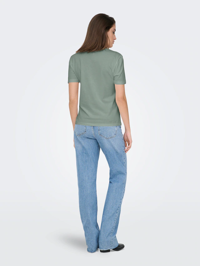 ONLY Kurzarmshirt »ONLKITA S/S TEE JRS NOOS« Baumwolle, regular fit