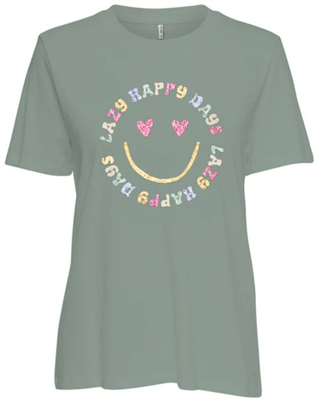 ONLY Kurzarmshirt »ONLKITA S/S TEE JRS NOOS« Baumwolle, regular fit