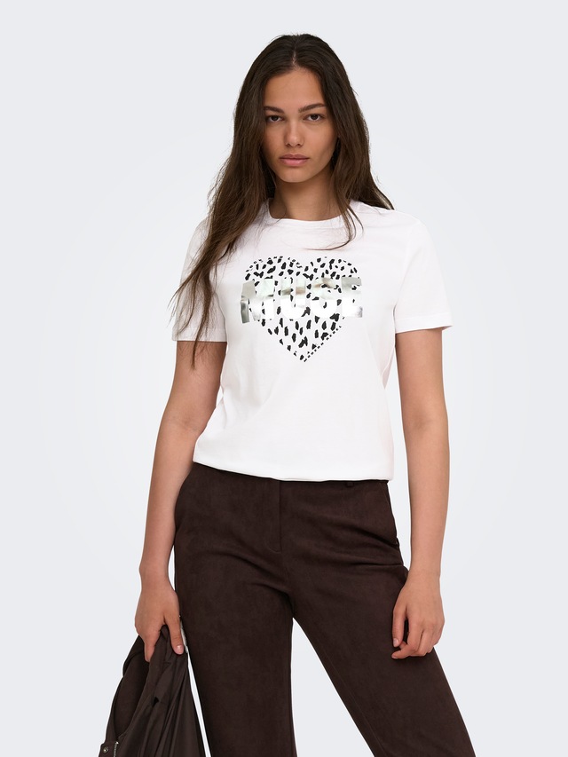 ONLY Kurzarmshirt »ONLKITA S/S TEE JRS NOOS« Baumwolle, regular fit