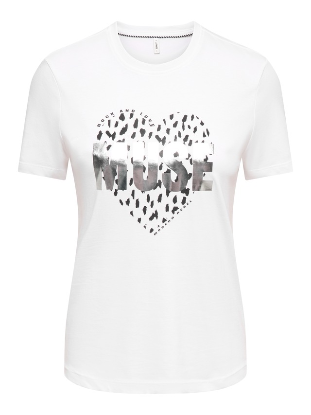 ONLY Kurzarmshirt »ONLKITA S/S TEE JRS NOOS« Baumwolle, regular fit