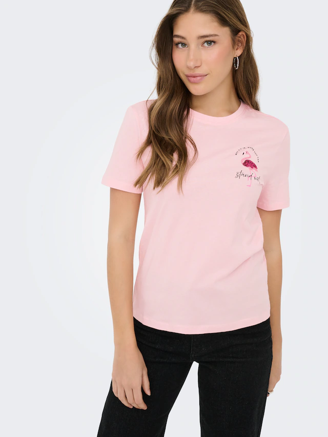 ONLY Kurzarmshirt »ONLKITA S/S TEE JRS NOOS« Baumwolle, regular fit
