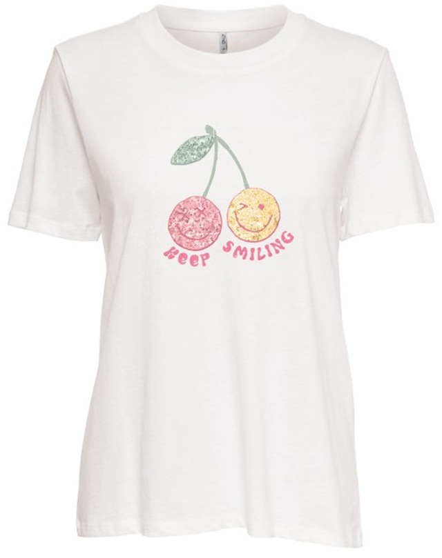 ONLY Kurzarmshirt »ONLKITA S/S TEE JRS NOOS« Baumwolle, regular fit