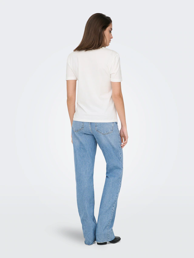 ONLY Kurzarmshirt »ONLKITA S/S TEE JRS NOOS« Baumwolle, regular fit