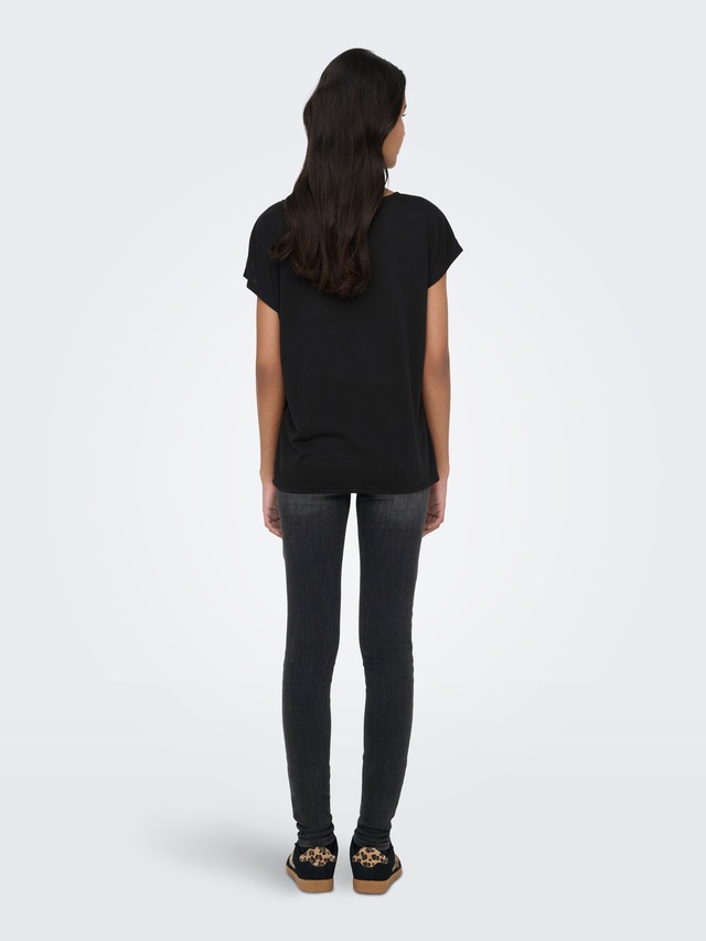 ONLY Spitzenshirt »ONLWINNIE S/S TOP CS JRS« Polyester, regular fit