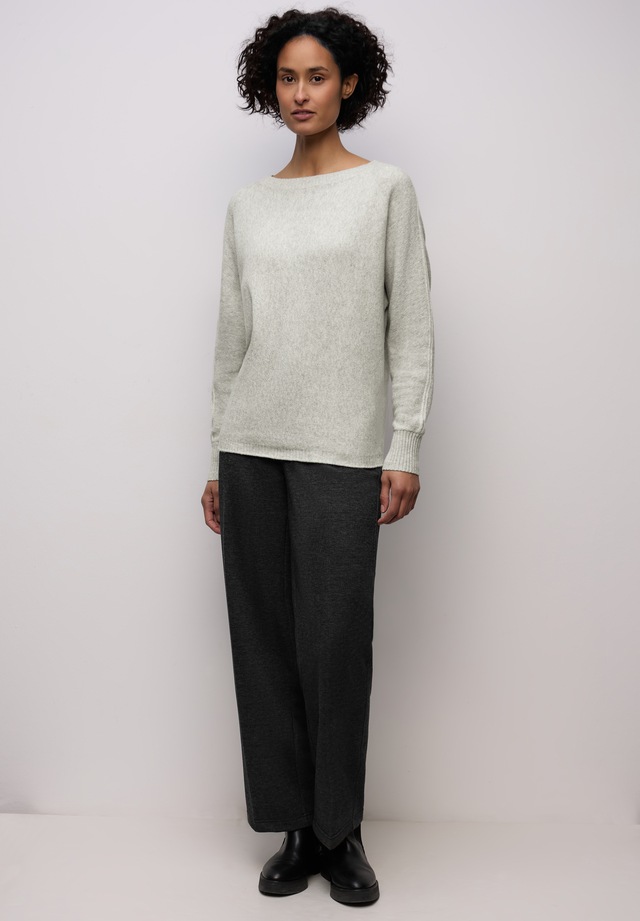 STREET ONE Strickpullover mit Materialmix