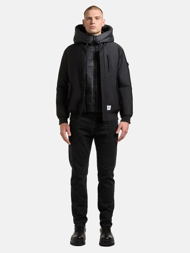 khujo Outdoorjacke »Clemat« mit Kapuze Warme Winterjacke mit abnehmbarem Inlayer