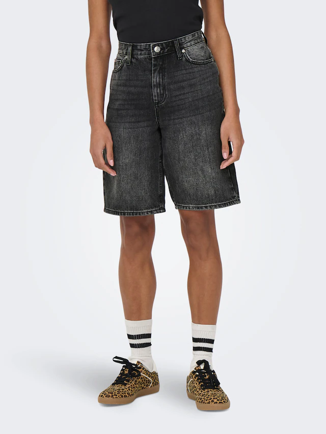 ONLY Jeansshorts »ONLSONNY HW WIDE DNM SHORTS NOOS« Baumwolle, regular fit, High Waist