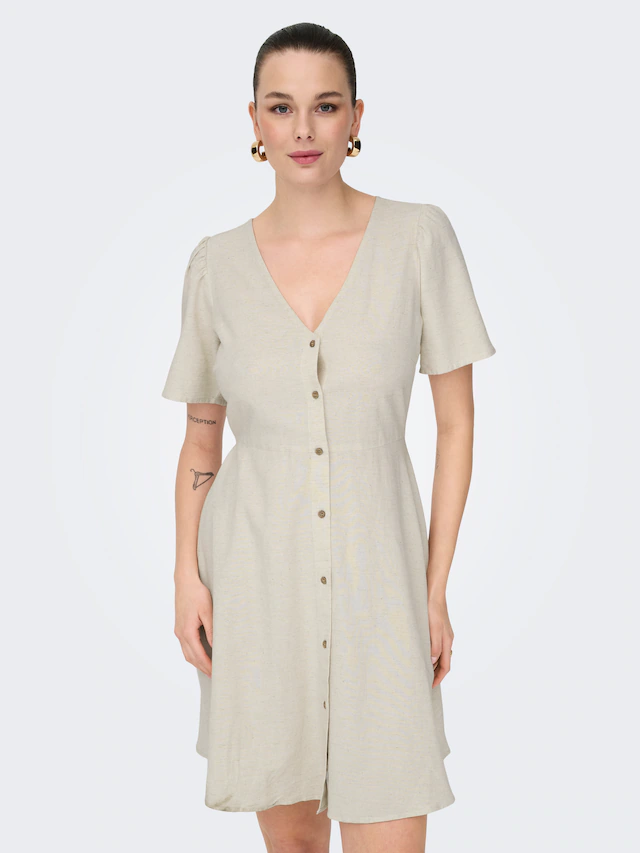 ONLY Minikleid »ONLVITA LIFE S/S SHORT DRESS NOOS WVN« Viskosemischung, regular fit