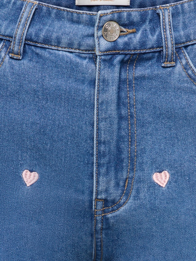 ONLY Jeansshorts »ONLVEGA HW EMBROIDERY DNM SHORTS GUANOOS« Baumwolle, High Waist