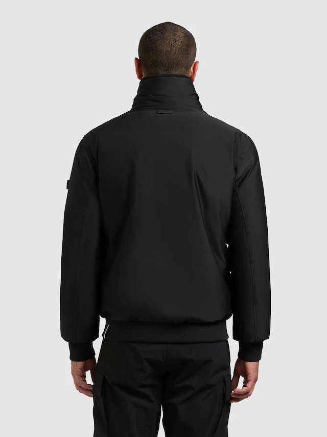 khujo Outdoorjacke »Ginster« ohne Kapuze Herren Winterjacke mit Teddyfleece-Besatz und magnetischen Details