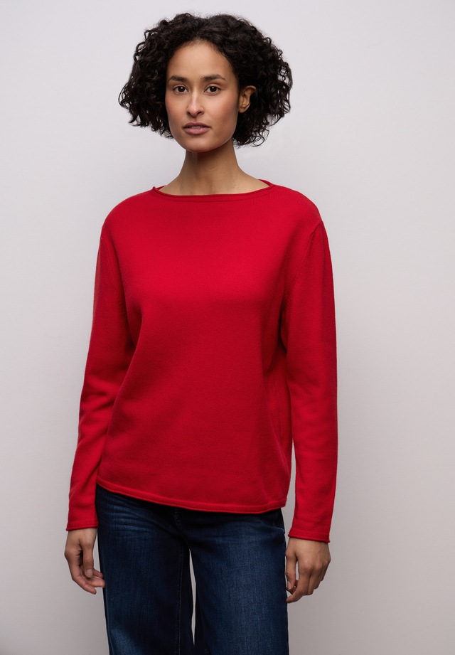 STREET ONE Strickpullover aus softem Materialmix
