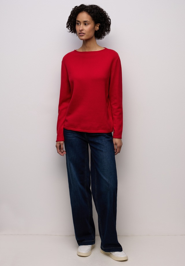 STREET ONE Strickpullover aus softem Materialmix