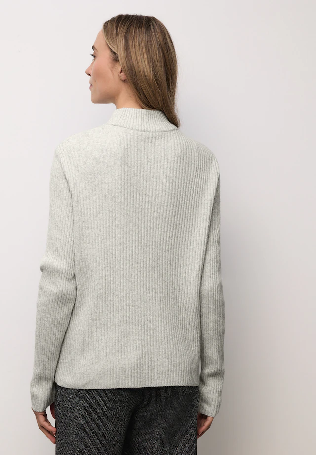 STREET ONE Stehkragenpullover im soften Baumwoll-Mix
