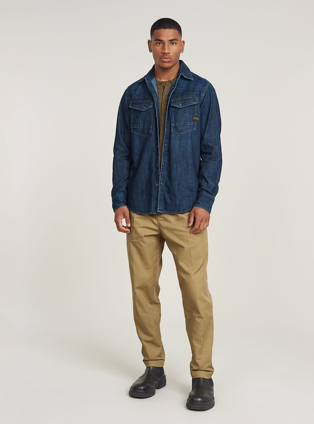 G-STAR Langarmshirt »Dakota Slim Denim Hemd«