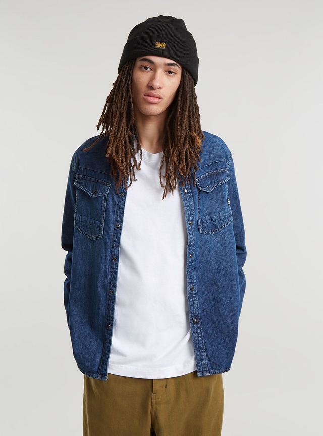 G-STAR Langarmshirt »Dakota Slim Denim Hemd«