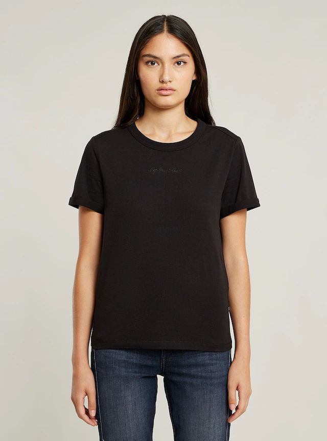G-STAR T-Shirt »Embro G-Script Logo Top«