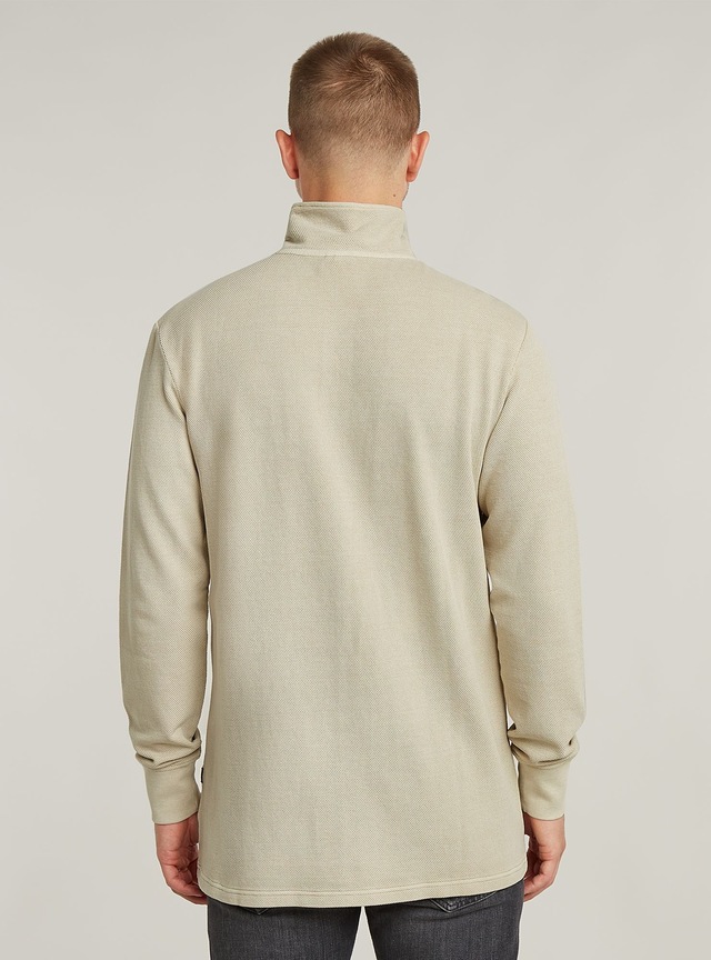 G-STAR T-Shirt »Overdyed Half Zip Tweeter«