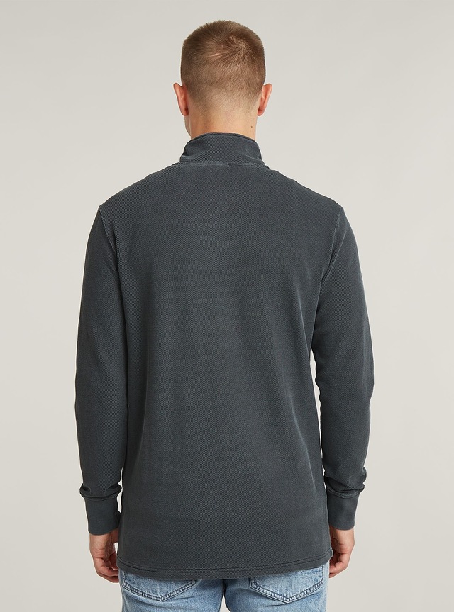 G-STAR T-Shirt »Overdyed Half Zip Tweeter«