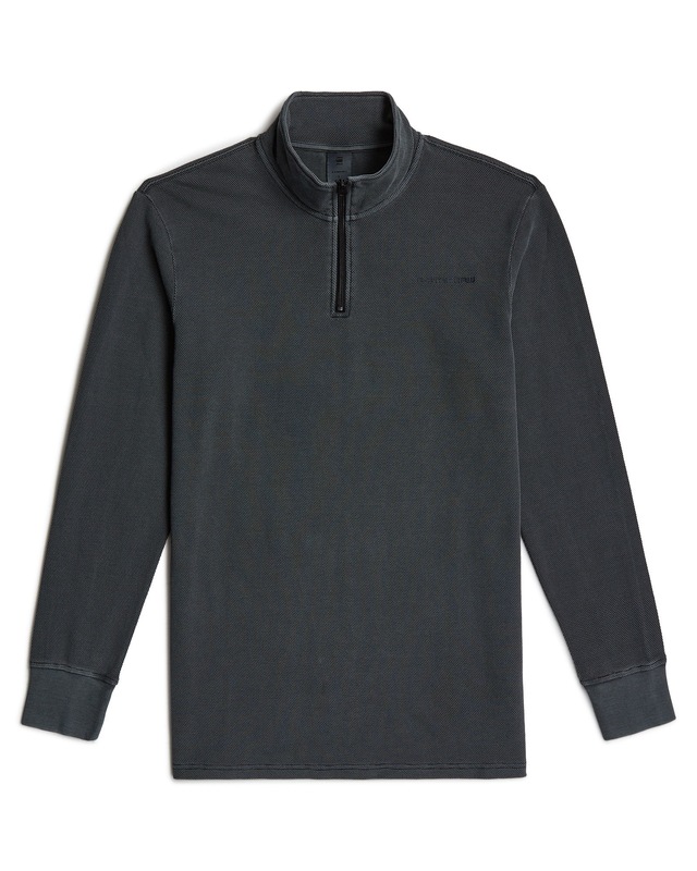 G-STAR T-Shirt »Overdyed Half Zip Tweeter«
