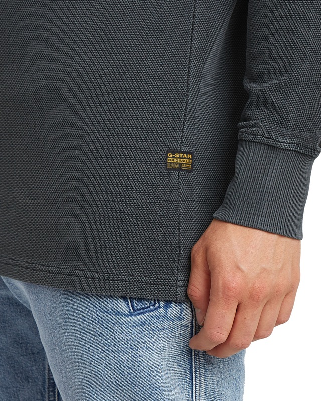 G-STAR T-Shirt »Overdyed Half Zip Tweeter«