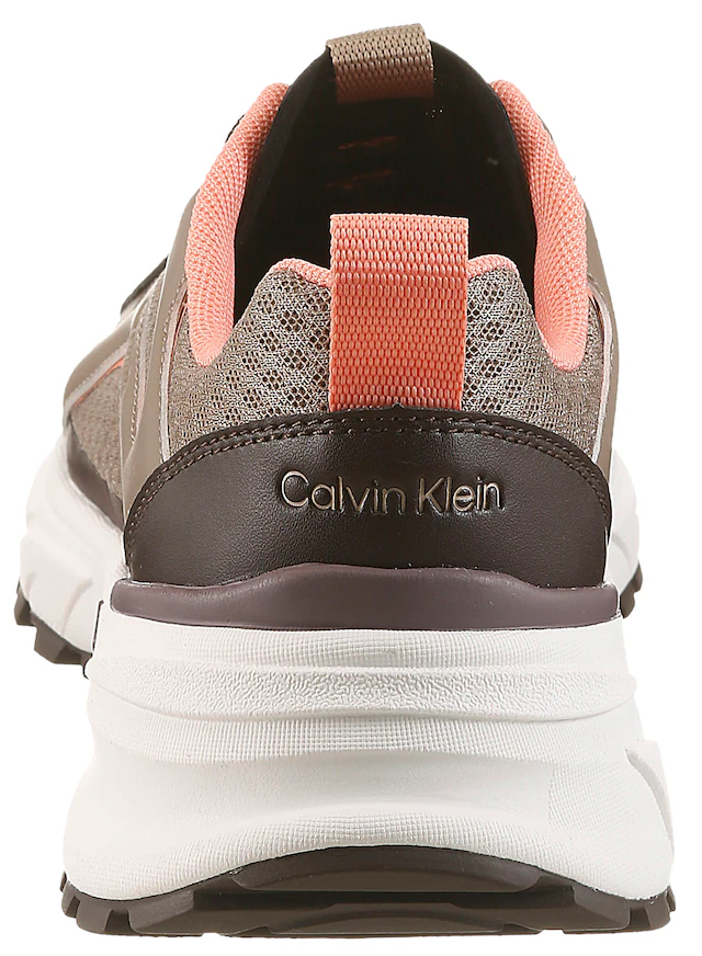 Calvin Klein Plateausneaker »HIKE RUN CKSTRIPE MESH« Schnürschuh, Halbschuh, Freizeitsneaker mit Logo-Schriftzug