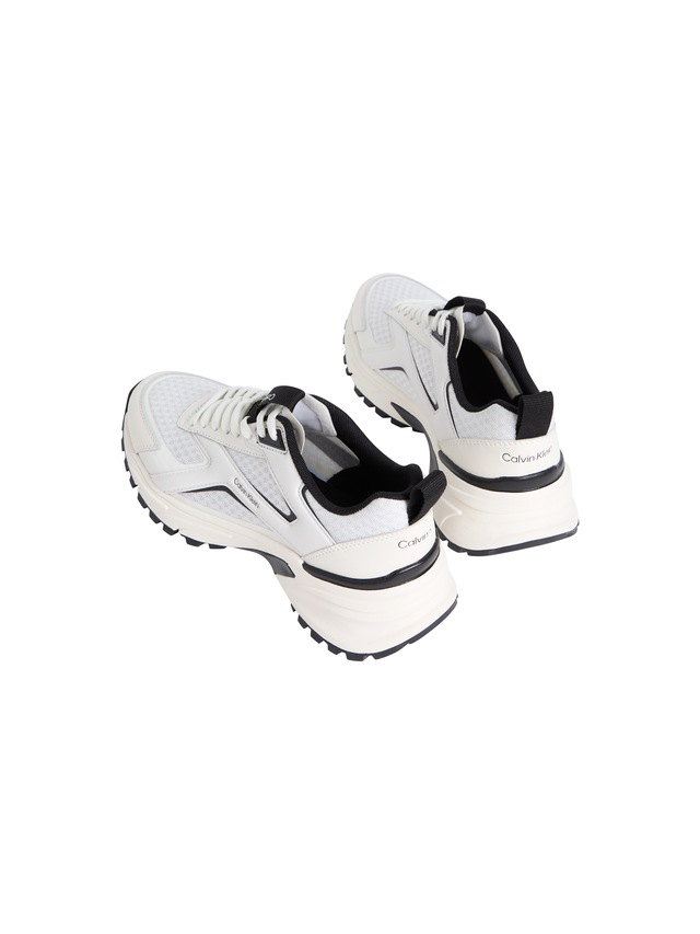 Calvin Klein Plateausneaker »HIKE RUN CKSTRIPE MESH« Schnürschuh, Halbschuh, Freizeitsneaker mit Logo-Schriftzug