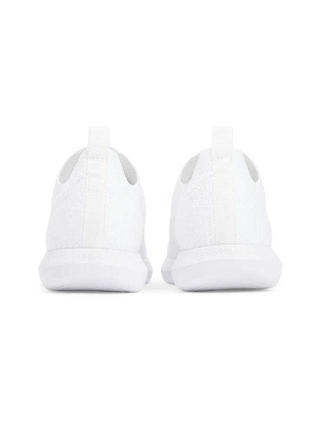 Tommy Hilfiger Slip-On Sneaker »TH KNIT EXTRALIGHT RUNNER« Freizeitschuh, Halbschuh, Slipper mit elastischen Schnürsenkeln