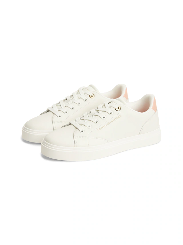 Tommy Hilfiger Plateausneaker »TH CHIC SNEAKER« Freizeitschuh, Halbschuh, Schnürschuh mit Ziernähten