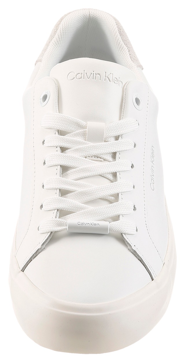 Calvin Klein Plateausneaker »VULC LACE UP LTH MIX« Casual-Schnürschuh, Freizeitsneaker mit CK-Logo