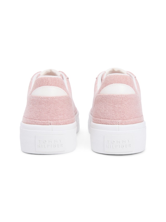 Tommy Hilfiger Plateausneaker »TH FOXING PLATFORM WASHED CANVAS« Freizeitschuh, Halbschuh, Schnürschuh im angesagten Jeans-Look