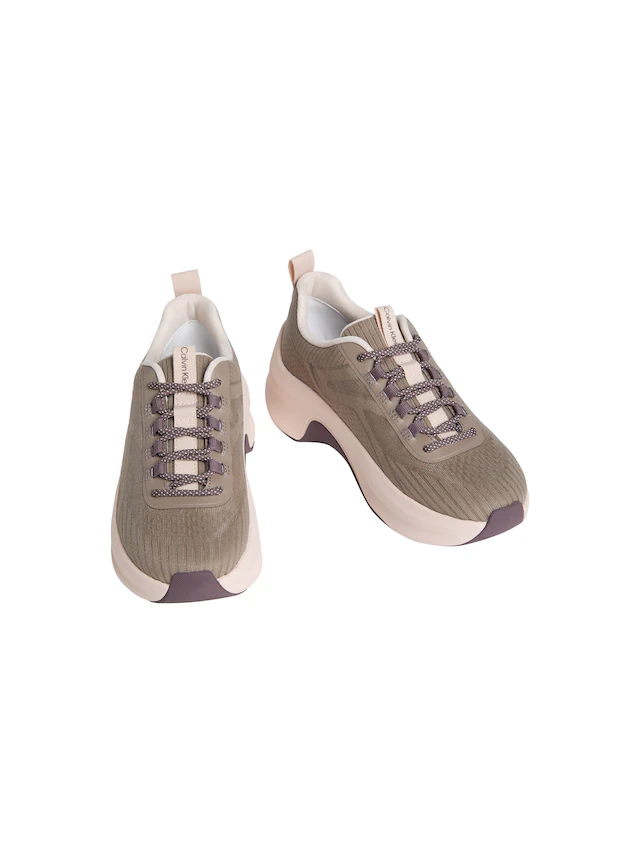 Calvin Klein Plateausneaker »CHUNKY RUN CKSTRIPE LUP SP KN« Chunky-Sneaker, Halbschuh, Schnürer mit Logoschriftzug