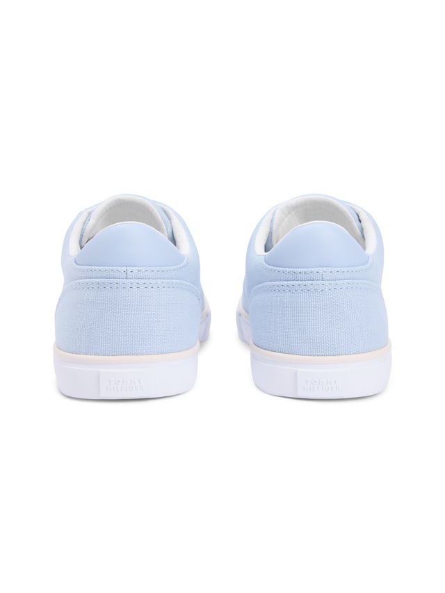 Tommy Hilfiger Plateausneaker »TH LOW PROFILE VULC CANVAS« Halbschuh, Schnürer, Freizeitschuh mit gepolstertem Schaftrand