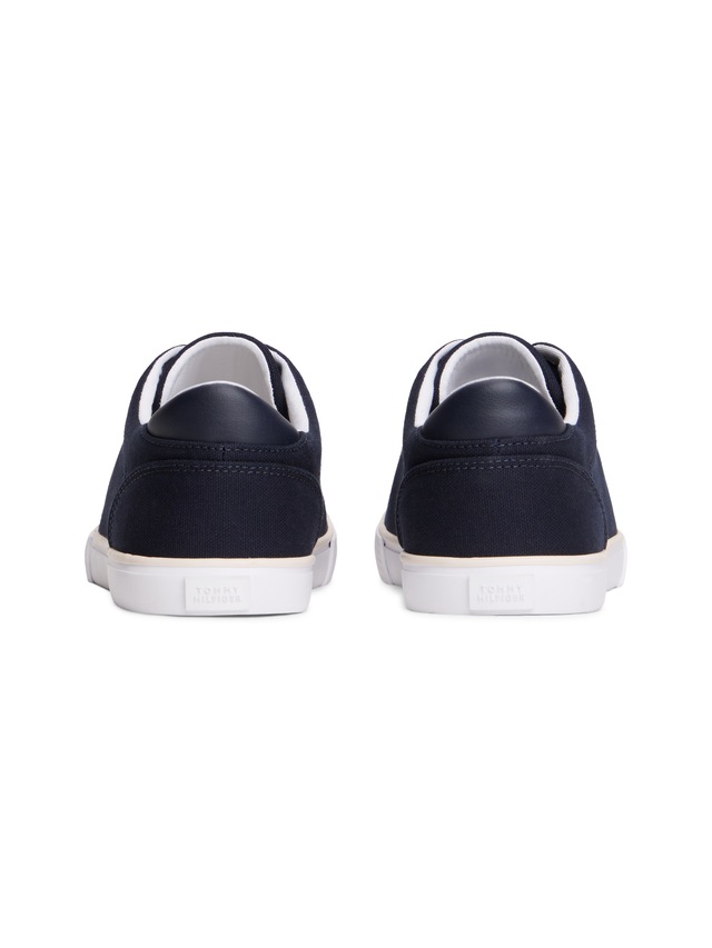 Tommy Hilfiger Plateausneaker »TH LOW PROFILE VULC CANVAS« Halbschuh, Schnürer, Freizeitschuh mit gepolstertem Schaftrand