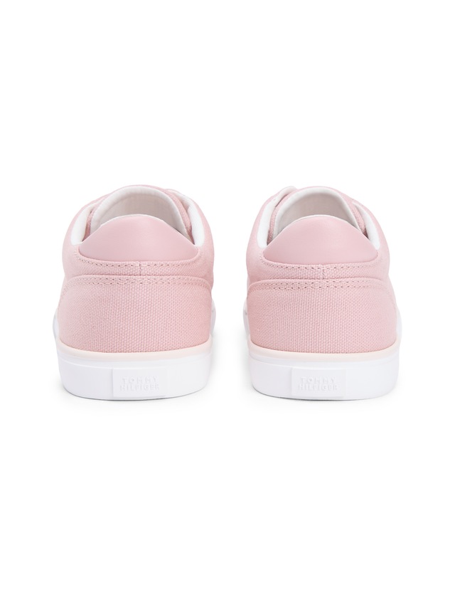 Tommy Hilfiger Plateausneaker »TH LOW PROFILE VULC CANVAS« Halbschuh, Schnürer, Freizeitschuh mit gepolstertem Schaftrand