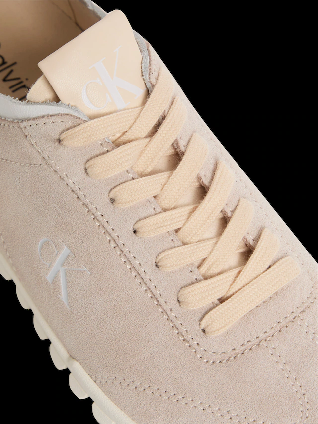 Calvin Klein Sneaker »LOW PROFILE RUN MG SUE DB LACES« Freizeitsneaker, Halbschuh, Schnürschuh mit Profilsohle