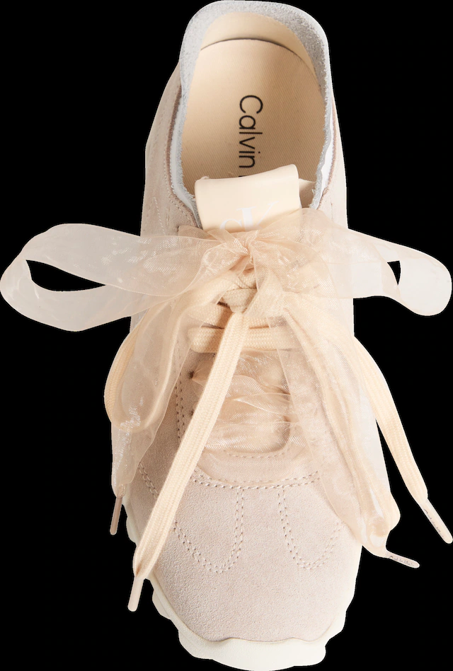 Calvin Klein Sneaker »LOW PROFILE RUN MG SUE DB LACES« Freizeitsneaker, Halbschuh, Schnürschuh mit Profilsohle