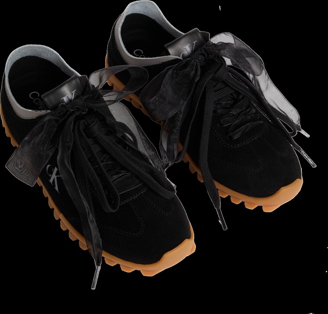 Calvin Klein Sneaker »LOW PROFILE RUN MG SUE DB LACES« Freizeitsneaker, Halbschuh, Schnürschuh mit Profilsohle