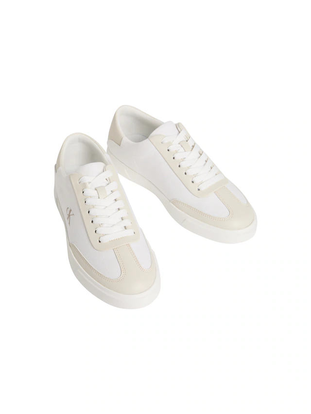 Calvin Klein Plateausneaker »LOW PRO CUPS WT CANV MG« Schnürschuh, Halbschuh, Freizeitsneaker mit seitlichem CK-Logo