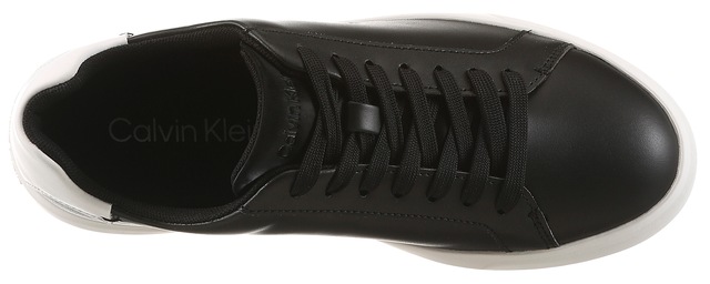 Calvin Klein Plateausneaker »LOW PRO CUPS LTH ML« Schnürschuh, Halbschuh, Freizeitsneaker mit seitlichem Logo