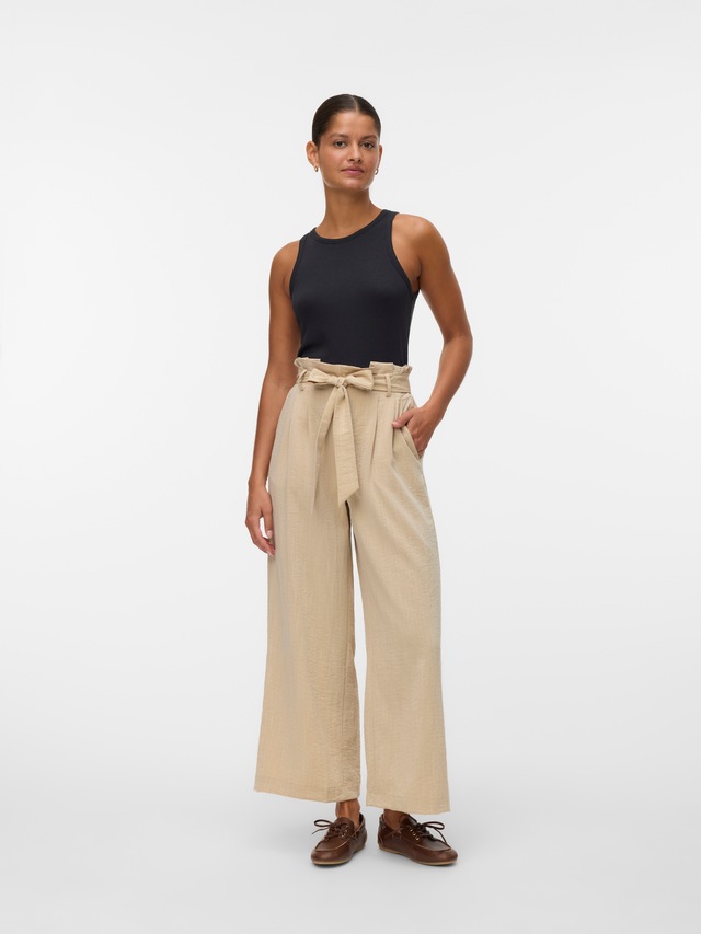 Vero Moda Paperbag-Hose »VMSYDNEY HW PAPERBAG ANKLE PANT NOOS« Materialmix