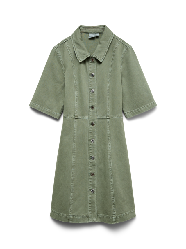 Vero Moda Jeanskleid »VMDAISY 2/4 SHORT DENIM DRESS NOOS« Baumwolle
