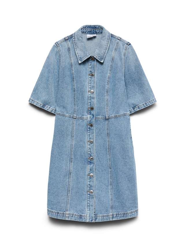 Vero Moda Jeanskleid »VMDAISY 2/4 SHORT DENIM DRESS NOOS« Baumwolle