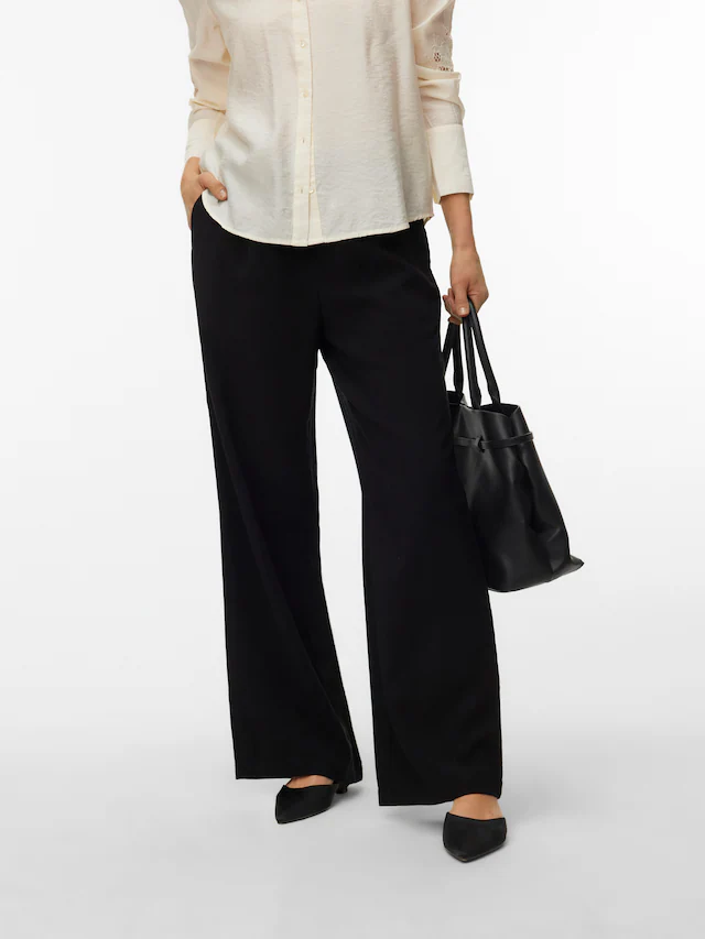 Vero Moda Schlupfhose »VMKATIE LOOSE PANT WVN NOOS« Materialmix