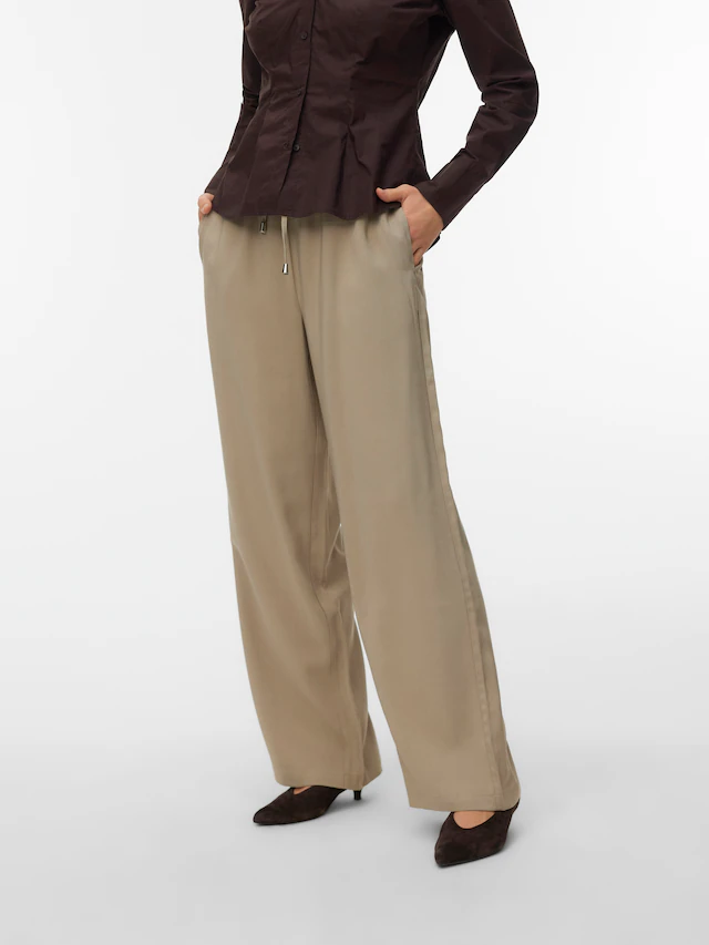 Vero Moda Schlupfhose »VMKATIE LOOSE PANT WVN NOOS« Materialmix