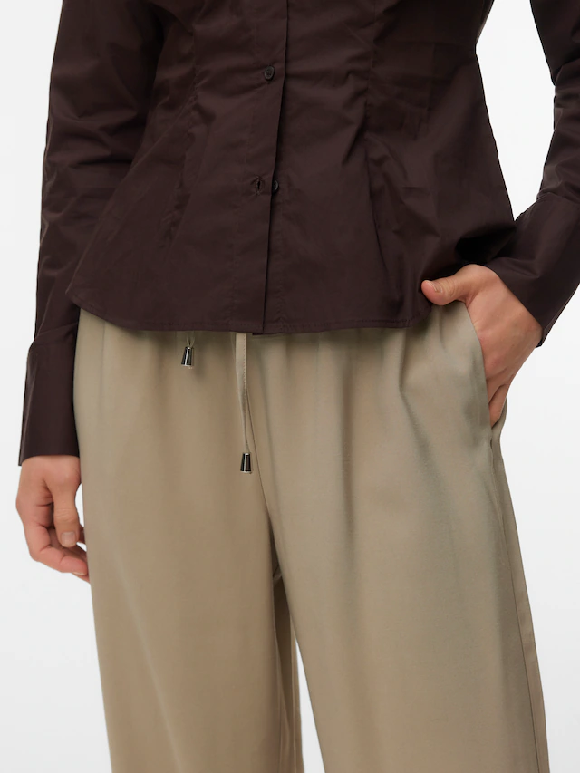 Vero Moda Schlupfhose »VMKATIE LOOSE PANT WVN NOOS« Materialmix