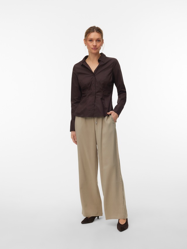 Vero Moda Schlupfhose »VMKATIE LOOSE PANT WVN NOOS« Materialmix