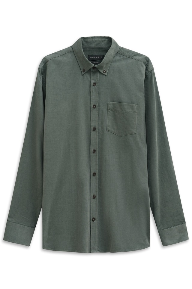 bugatti Langarmhemd »Soft Cotton« im Modern Fit mit Button-Down-Kragen